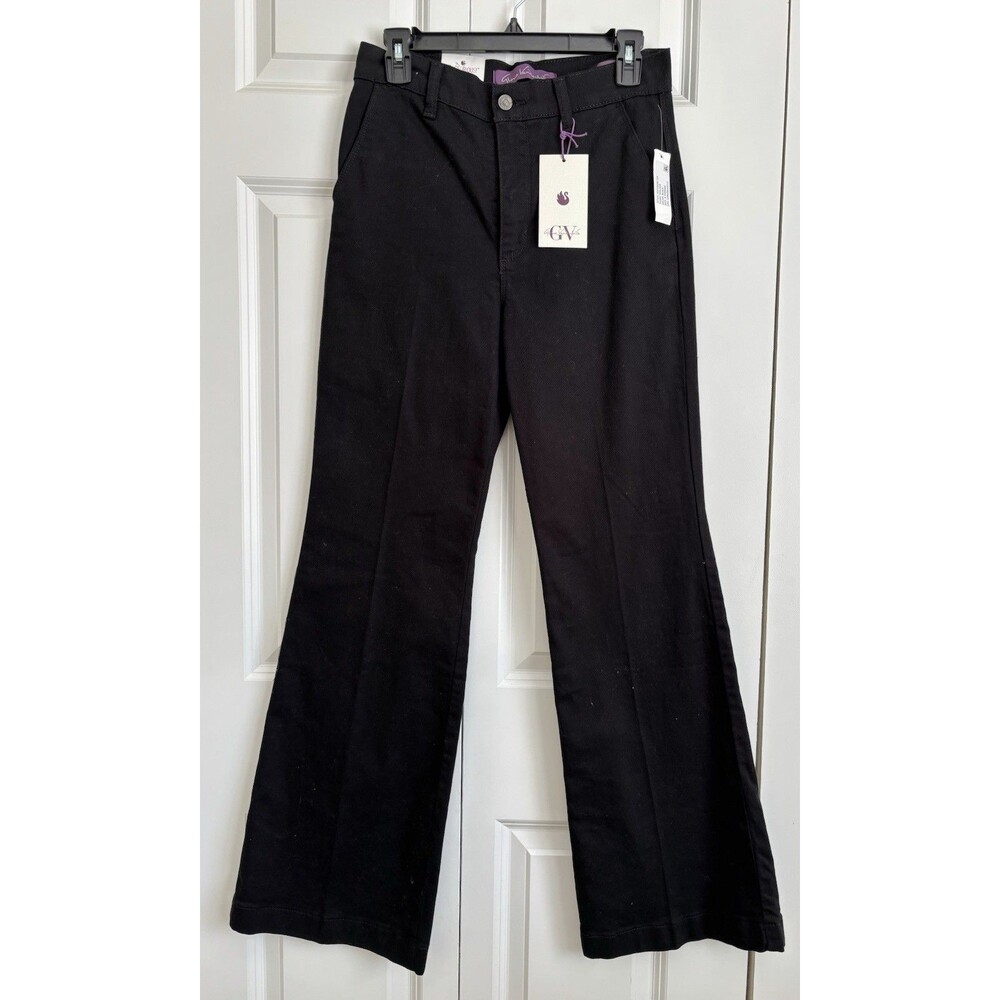 Gloria Vanderbilt Be Glorious Flare Trousers Black Size 6 Average Women’s Jeans